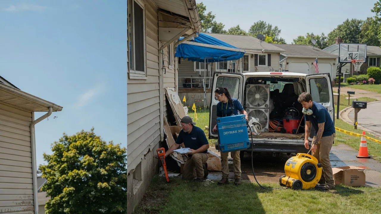 Ceiling Leak Cleanup in Lapeer, MI near me